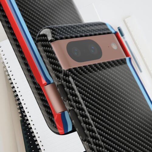Tough Case For iPhone, Samsung Galaxy, Google Pixel, Graphite Blue Red Stripe - Picture 123 of 217