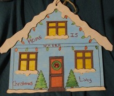 Hand painted Christmas Wall Hanging
