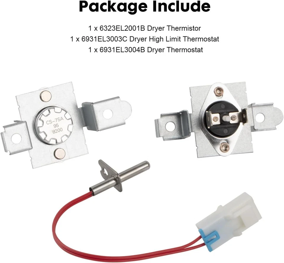 Kit termistor termostato secadora para LG AGM75510744 AGM30045804 Foto 3 de 4