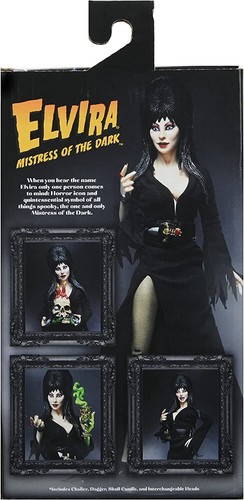 Figura de acción NECA Elvira Mistress of the Dark 8 pulgadas Sueños desagradables con acceso - Imagen 3 de 3