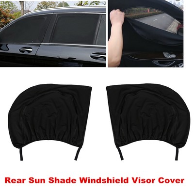 2 Big Car Side Window Sun Visor Mesh Sticker Shield Sunshade Cover UV Protector 2 Big Car Side Window Sun Visor Mesh Sticker Shield Sunshade Cover UV Protector