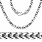 Mens Solid 925 Sterling Silver Franco Square Box Link Chain Necklace 4mm Thick
