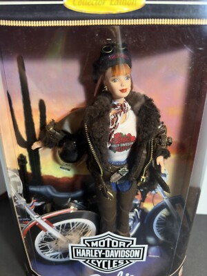 NEW 20441 1998 Mattel Harley Davidson Barbie Doll Redhead