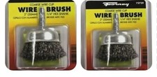 2 Pack   2 Inch COARSE GRINDER WIRE WHEEL CUP BRUSH CRIMPED WIRE 