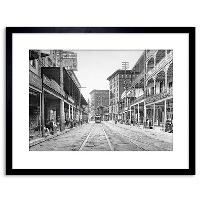 Vintage Photo St Charles Street 1900 New Orleans Framed Print 9x7 Inch