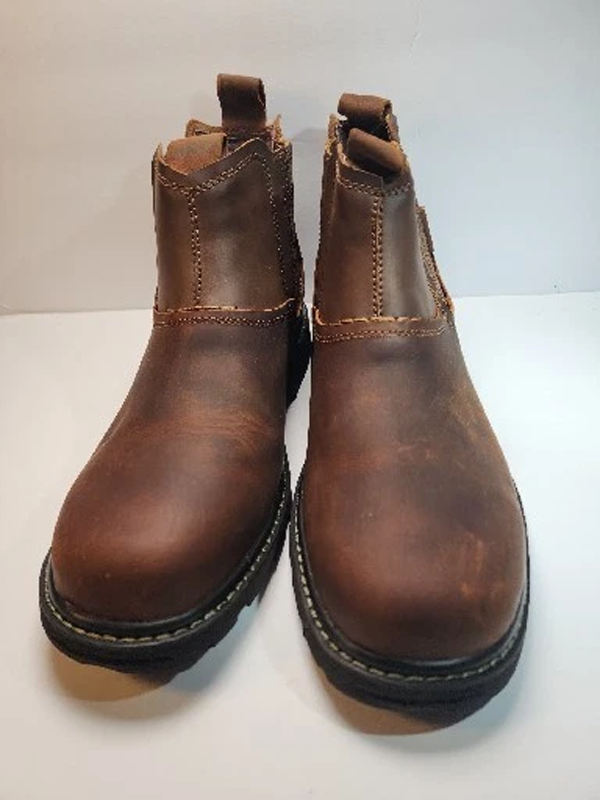 Skechers Men's Blaine Orsen Ankle Brown Leather Boot 10