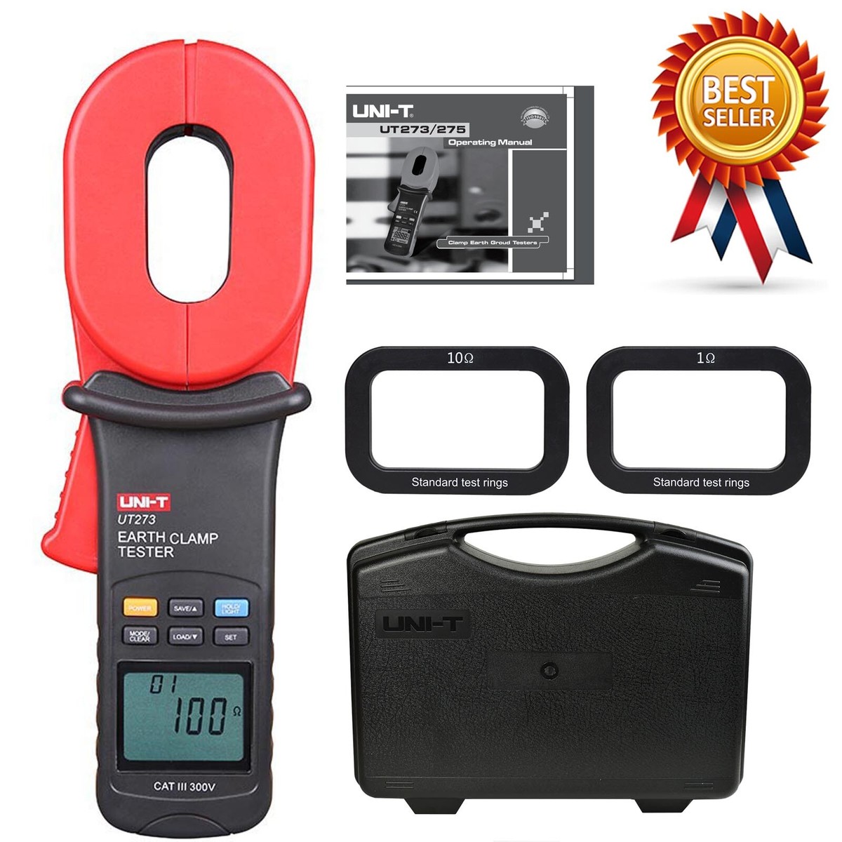 UNI-T UT273 Auto Range 0.01~1000Ω Earth Ground Resistance Clamp