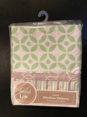 Trend Lab Lauren Style Window Valance 56'' X 15'' *NEW* s2