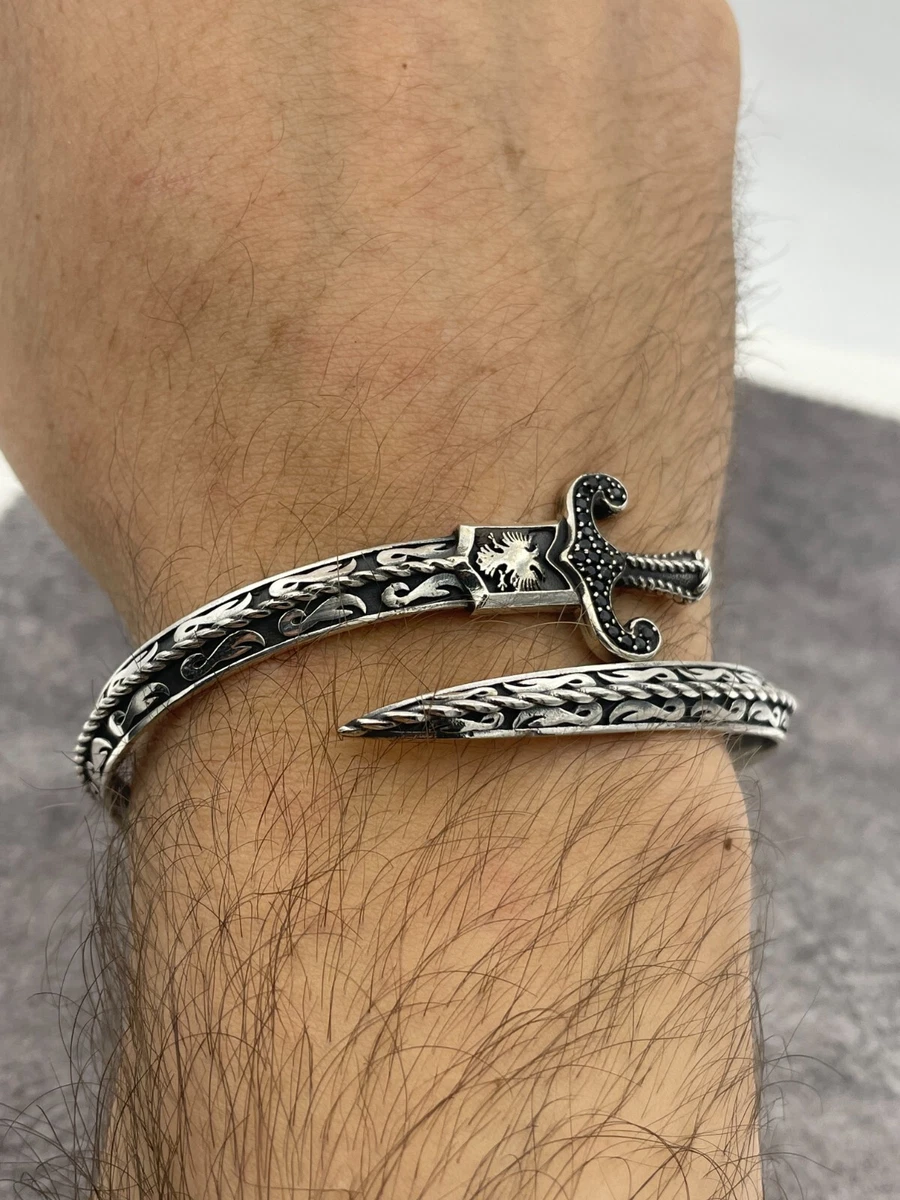 Men's Adjustable Sword Cuff Bracelet