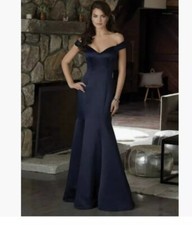 Morilee Ivory Satin Mermaid Simple Wedding Dress Size 4