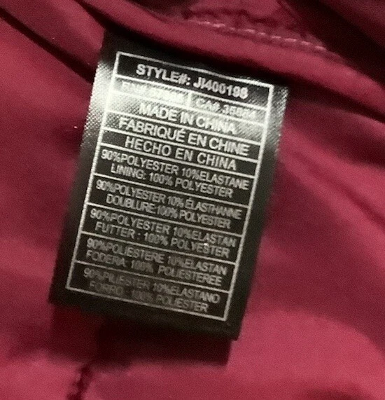 Jack by BB Dakota Junior Size Large Velvet Puffer Jacket Coat in Burgundy - Image 3 of 4