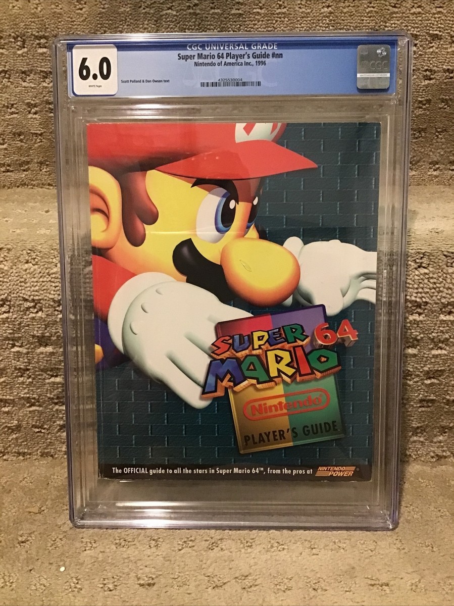 Super Mario 64 Guide CGC 6.0 Vintage Nintendo Power Primo 90s
