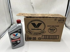 (QTY 6) Valvoline Full Synthetic High Mileage with MaxLife Technology Motor Oil