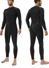 SeaSkin 3mm Shorty Wetsuit Men, Full Body Diving Suit Front Zip Wetsuit Diving