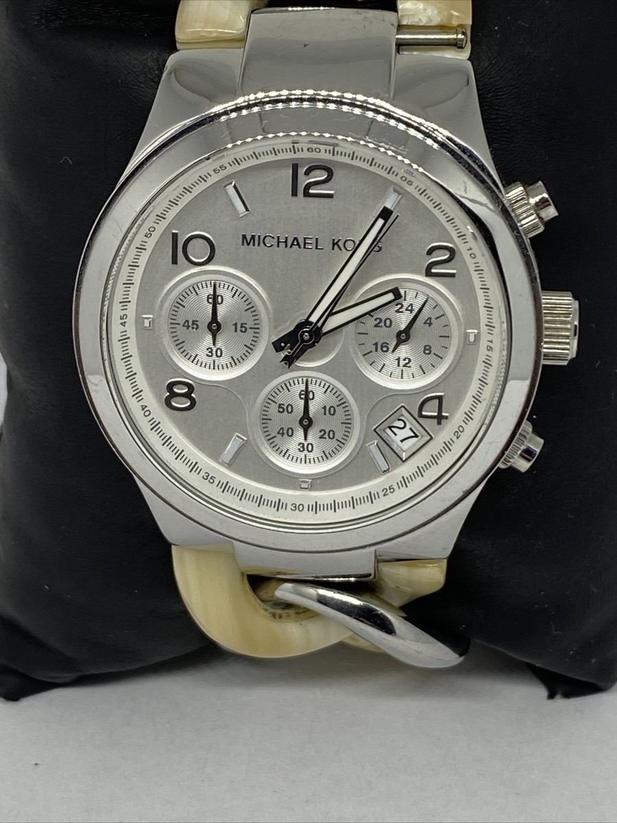 Michael Kors Runway MK4263 Womens Beige & Silver Strap  display picture 3