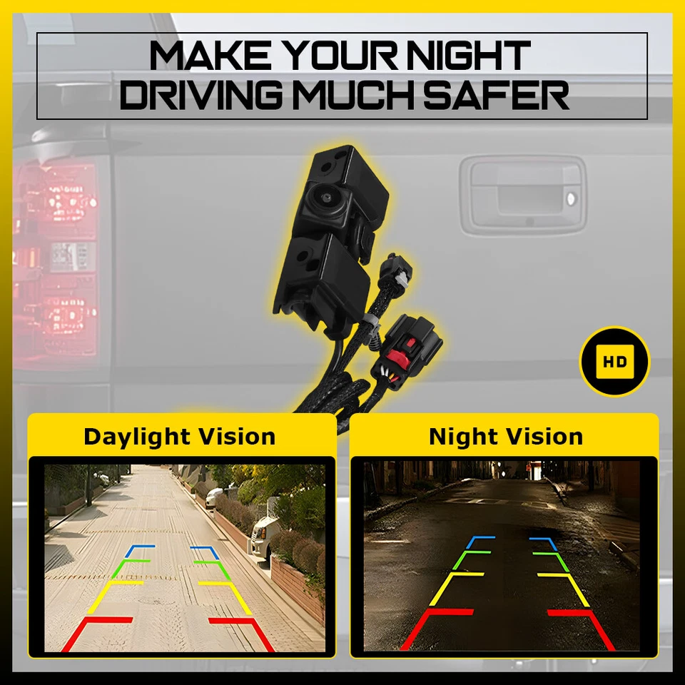 84062896 Backup Camera for Chevy Silverado/GMC Sierra 2500HD 2016 2017 2018 2019 - Image 4 of 4