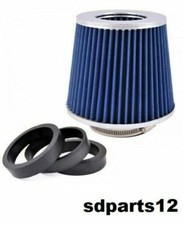 Filtre à Air Sport Tuning Kit d'Admission d'Air Entrée 65 70 76mm Universel Bleu