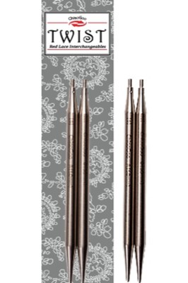 ChiaoGoo 4 Inch 10 cm TWIST Stainless Steel Knitting Needle Interchangeable Tips