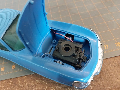 1960's Jaguar 11" Plastic Battery Operated Toy Car For Parts - Picture 4 of 8
