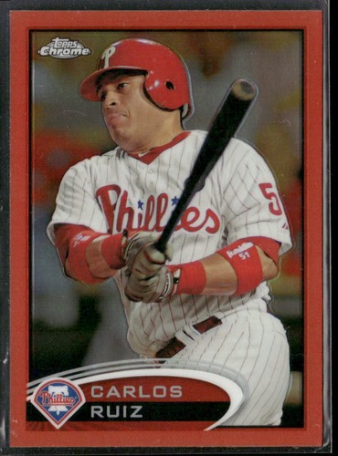 2012 Topps Chrome #212 Carlos Ruiz Orange Refractors