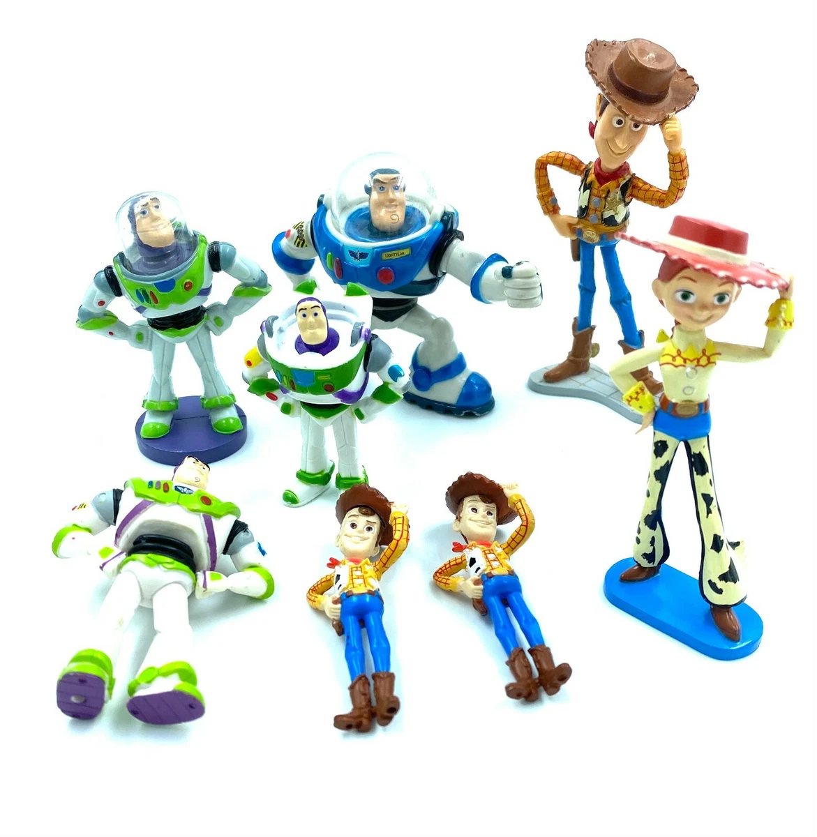 Kit Conjunto 5 Bonecos Toy Story Disney - Woody E Sua Turma