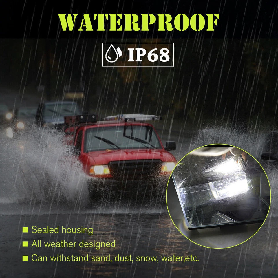 NEW 2PCS 7X6" LED Headlights High/Low DRL Turn Signal Fit Ford Ranger 1983-1988 Foto 4 de 4