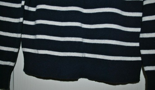 GAP Kids Boys Breton Navy Heather Pullover Sweater Size M 8 - Picture 7 of 11