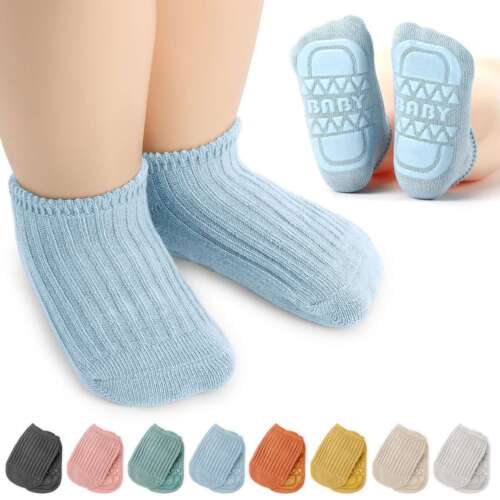 4 Paar Anti Rutsch Rutsch Rutsch Greifer Söckchen für Baby Kleinkind Jungen Mädchen Geschenk
