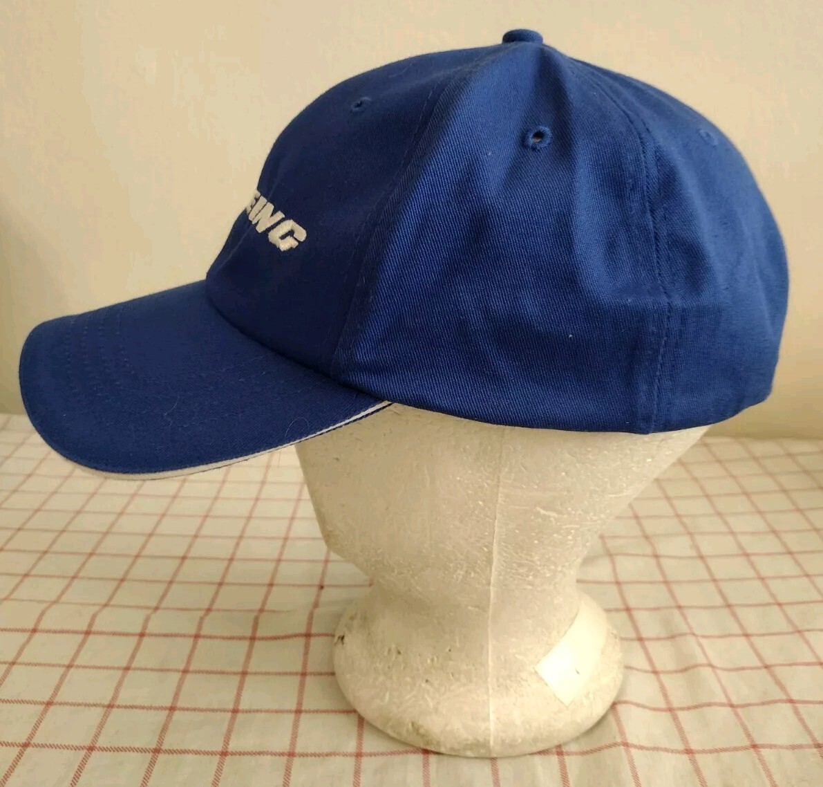 Boeing Cap Hat Blue Mens Adjustable Embroidered Logo Jet