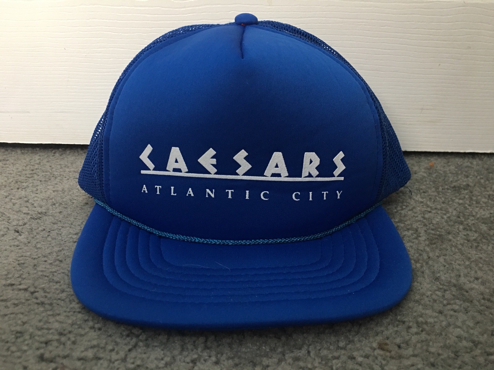Vintage Retro Caesar’s Atlantic City Snapback Hat Cap Mesh Trucker Hat Supreme 