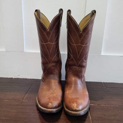 Vintage 1970-80's Double H brand cowboy boots Men's Size 8D | eBay