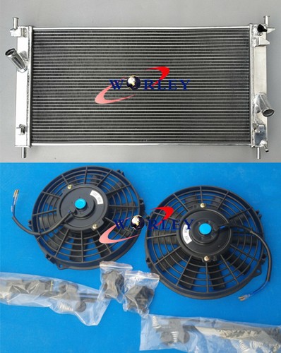 Aluminum radiator&FANS for Ford Focus MK2 RS305 RS350 ST225 / MAZDA 3 2 ...