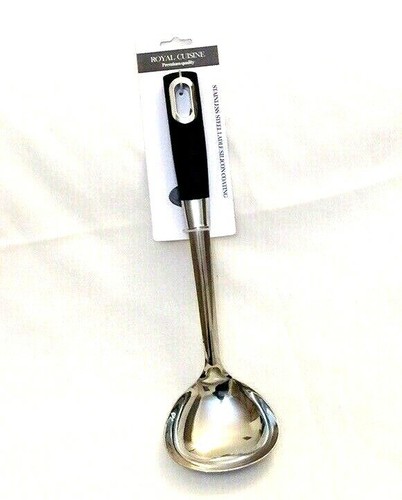 Royal Cuisine Stainless Steel Ladle With Grip Handle Kitchen Utensil - Picture 3 of 5