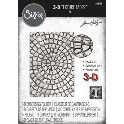 Sizzix 3-D Texture Fades Embossing Folder - 666156 Mosaic by Tim Holtz