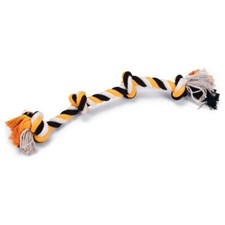 Beeztees Hundespielzeug Spieltau mit 4 Knoten - Robust, Zahnpflege, Baumwolle