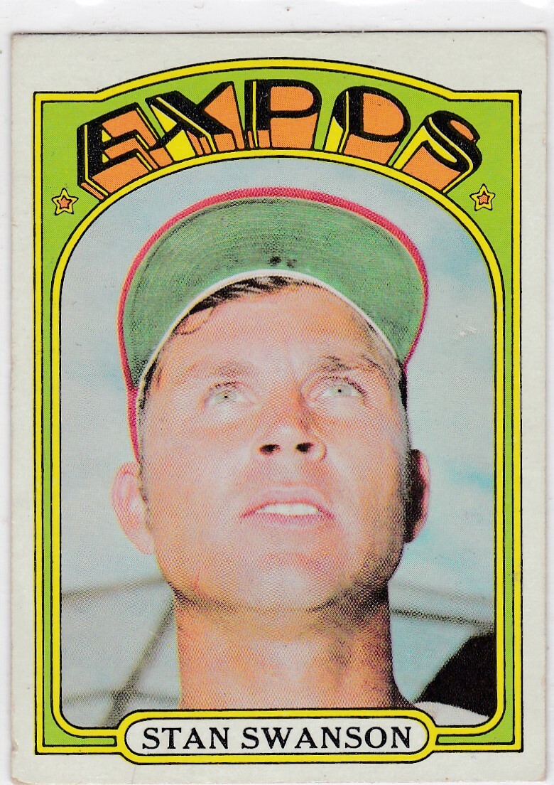 1972 Topps #331 Stan Swanson Expos Free Shipping!