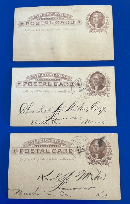 US # UX8    Set of 3     1 is Unused  2 are Used