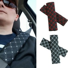 2pcs Car Seat Belt PU Belt Shoulder Cover Harness Protection