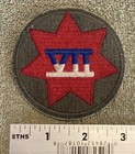 WWII era US Army seventh core embroidered shoulder patch — photo 2