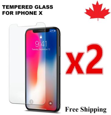 2x Premium Tempered Glass Screen Protector For iPhone X