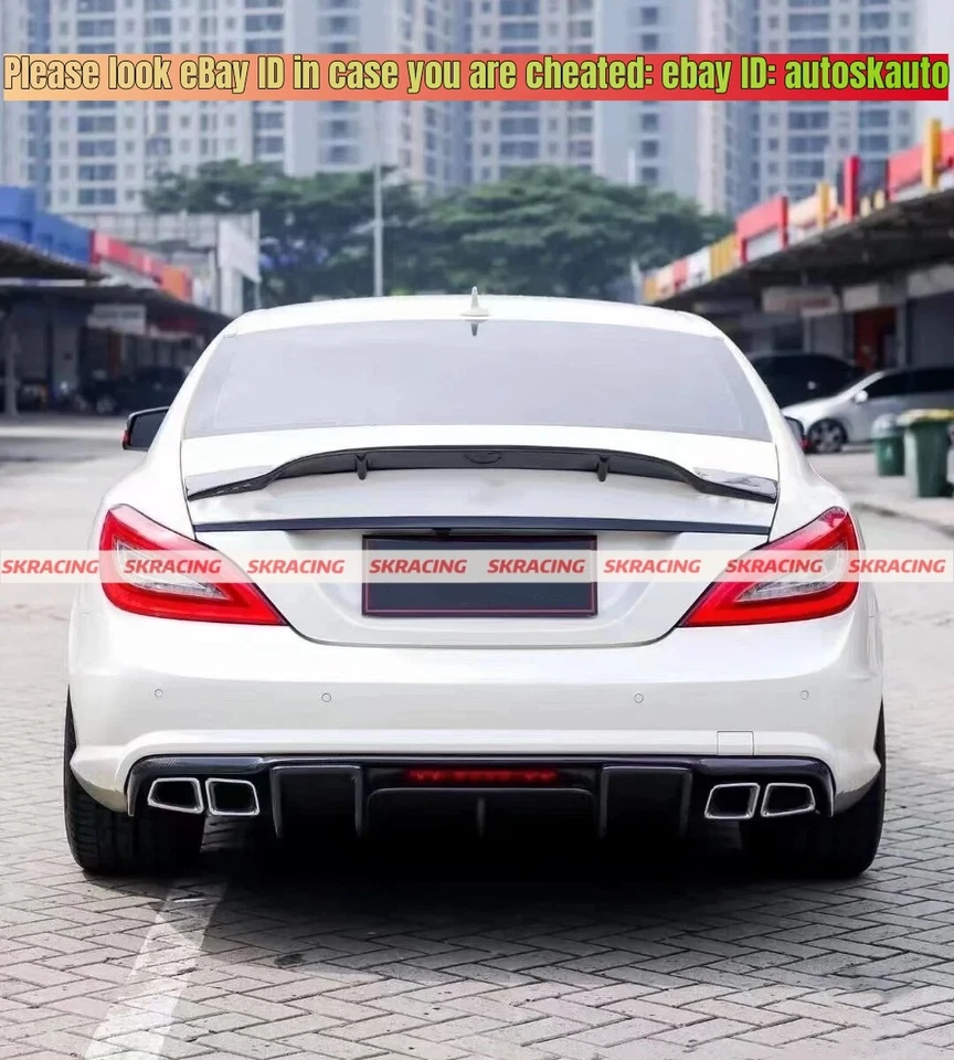 Gloss Black Trunk Spoiler Wing For Benz W218 CLS400 CLS500 CLS550 CLS63AMG 12-18 - Image 4 of 4