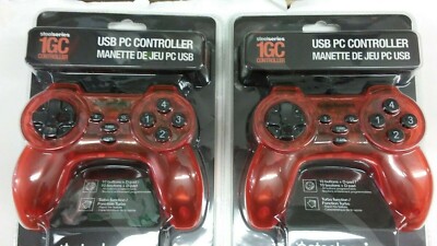 Lot of 2 Brand New SteelSeries 1GC USB PC Gamepad Controller DPAD 10 Button