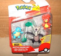 Pokemon Figuren-3Er-Set Schiggy Magby Alola Knogga Je 5-7 Cm Neu,Ovp,Lizenz