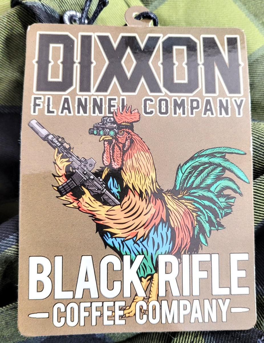 Dixxon Black Rifle Coffee Co, Flannel Long Sleeve Shirt, Sz