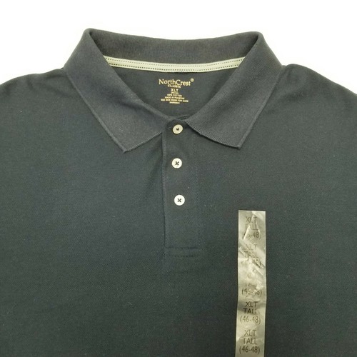 North Crest Classic XLT (46-48) 100% Cotton 3 Button Navy Short Sleeve Polo - Picture 9 of 11