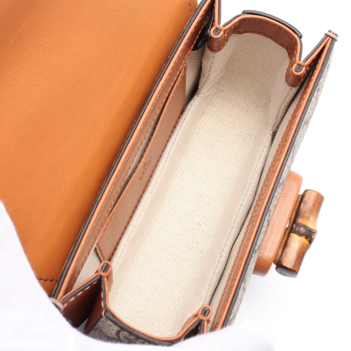 GUCCI Bamboo 1947 Mini GG Canvas Waist belt bum bag 681137