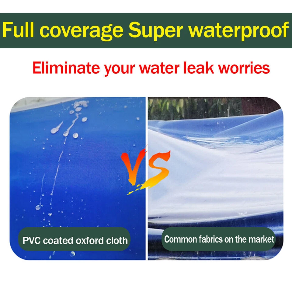 3x6M Pop Up Gazebo Top Cover 600D Waterproof Canopy Replacement Roof Garden Tent - Image 2 of 4