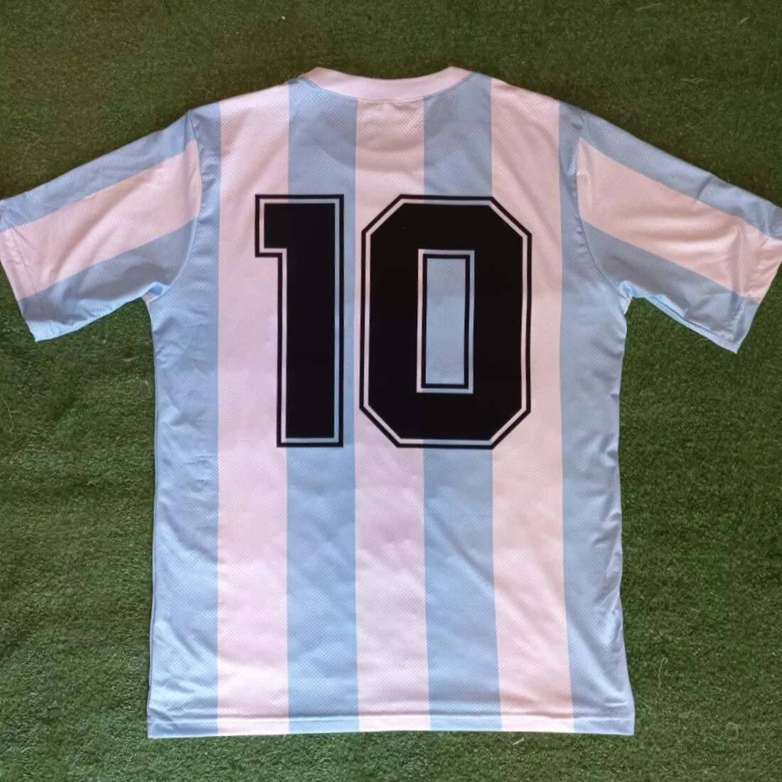 Argentina 1986 Retro Home Soccer Short Sleeve Jersey - Size S