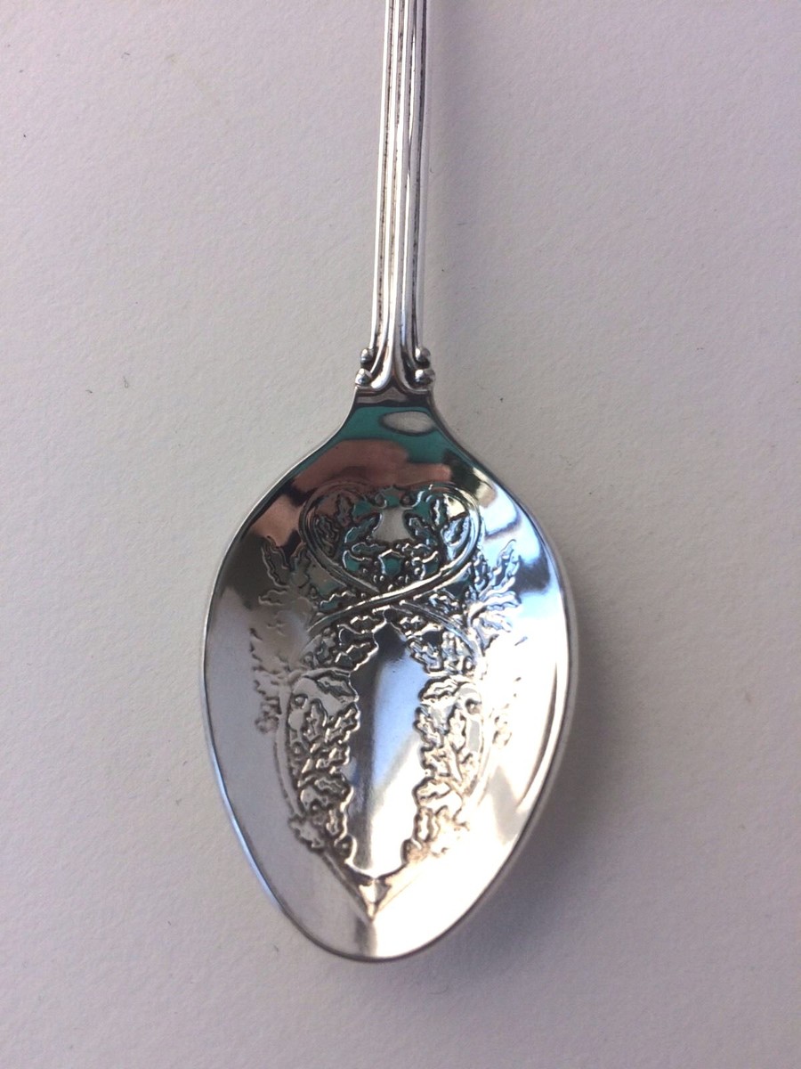 National Silver】 クイーンエリザベス クリームソーダスプーン Queen