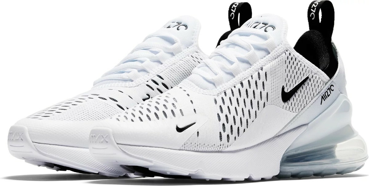 Nike Men's Air Max 270 Running Shoe, AH8050 100, White/Black